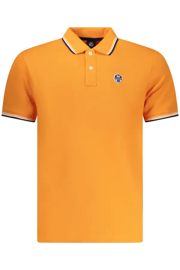 North Sails Oranžna polo majica s črtami