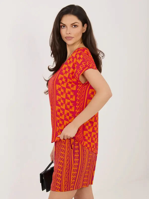 Sublevel Oranžna viskozna bluza