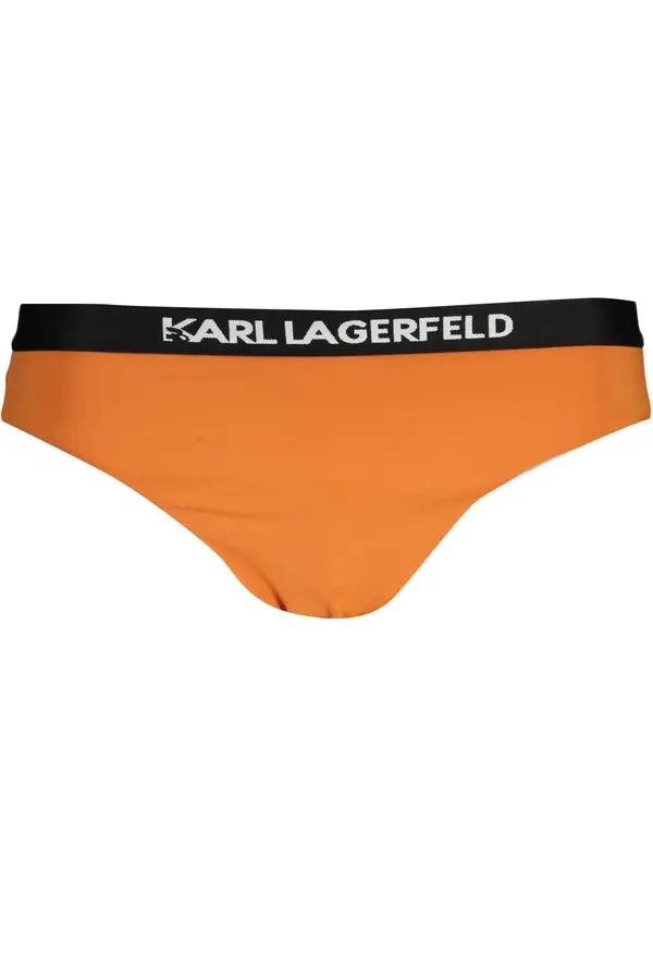 KARL LAGERFELD BEACHWEAR Oranžne kopalke KARL LAGERFELD