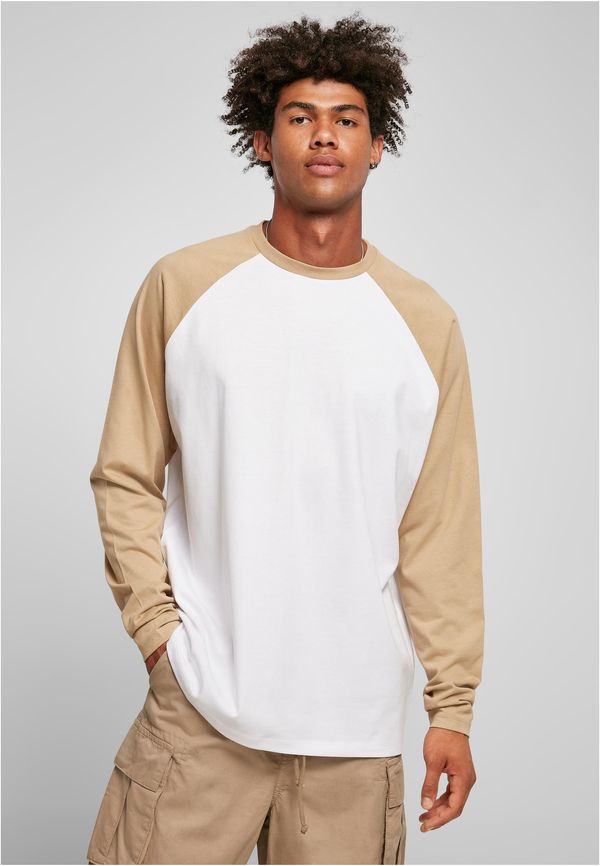 UC Men Organic Oversized Raglan Long Sleeve White/Beige