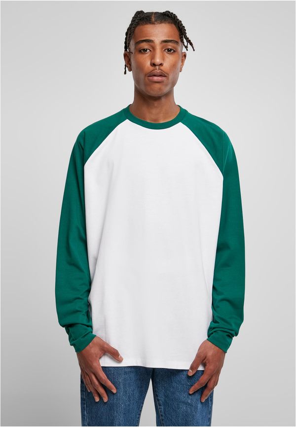 UC Men Organic Oversized Raglan Long Sleeve White/Green