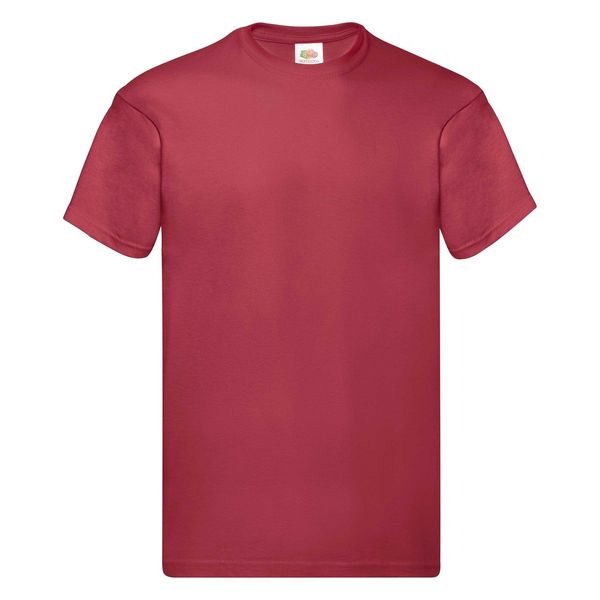 Fruit of the Loom Original Fruit of the Loom Men's Red T-shirt