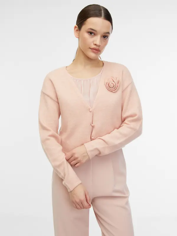 Orsay Orsay Apricot Women's Cardigan with Wool - Women's