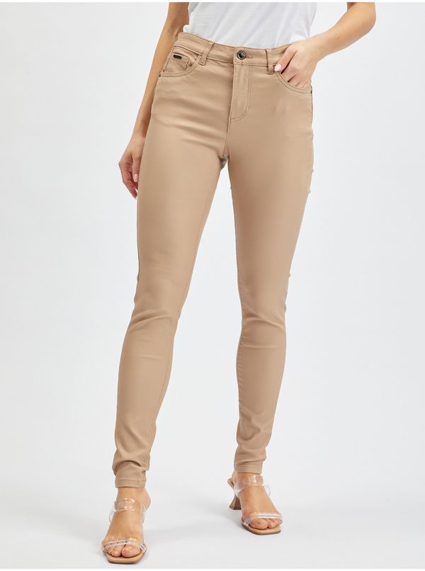 Orsay Orsay Beige Women Skinny Fit Pants - Women