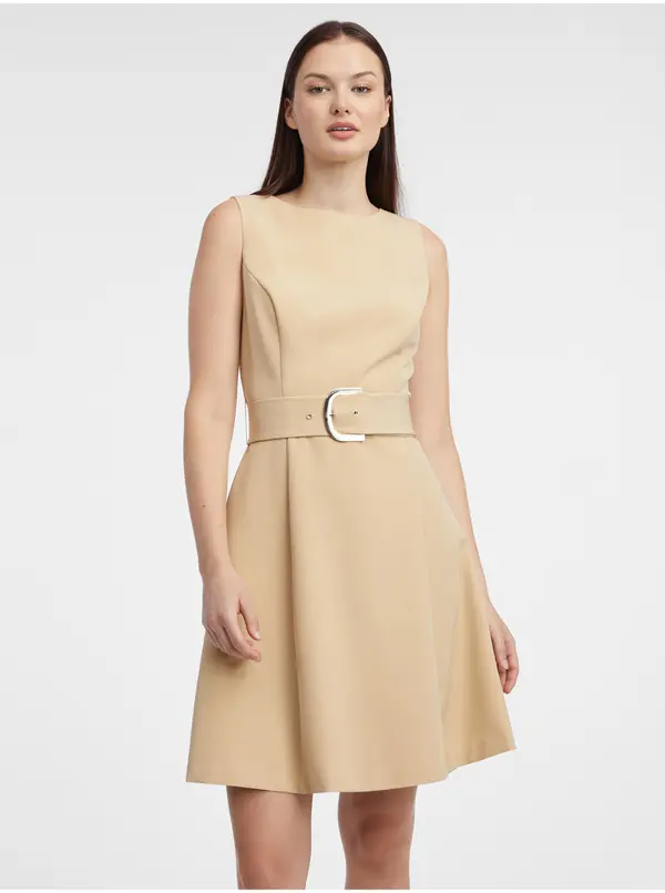 Orsay Orsay Beige Women's Dress - Ladies