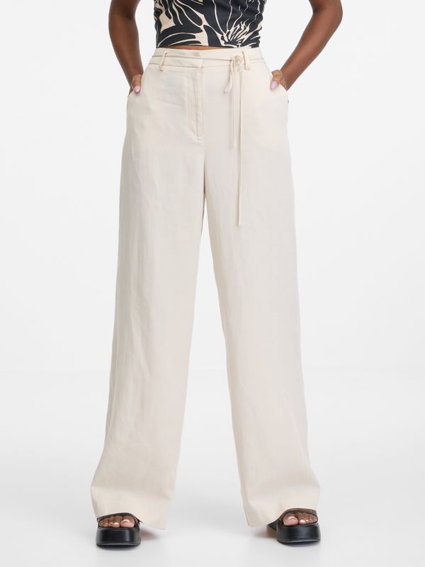 Orsay Orsay Beige Women's Trousers - Ladies