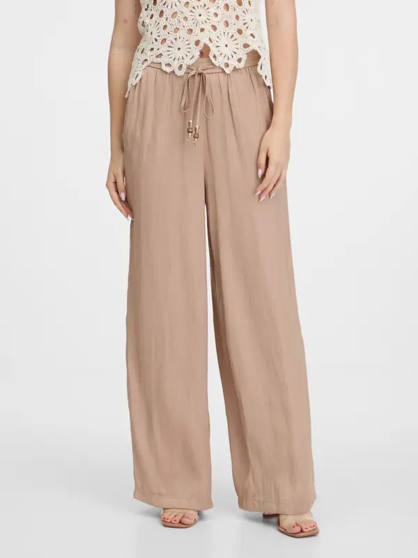 Orsay Orsay Beige Women's Wide Pants - Women's