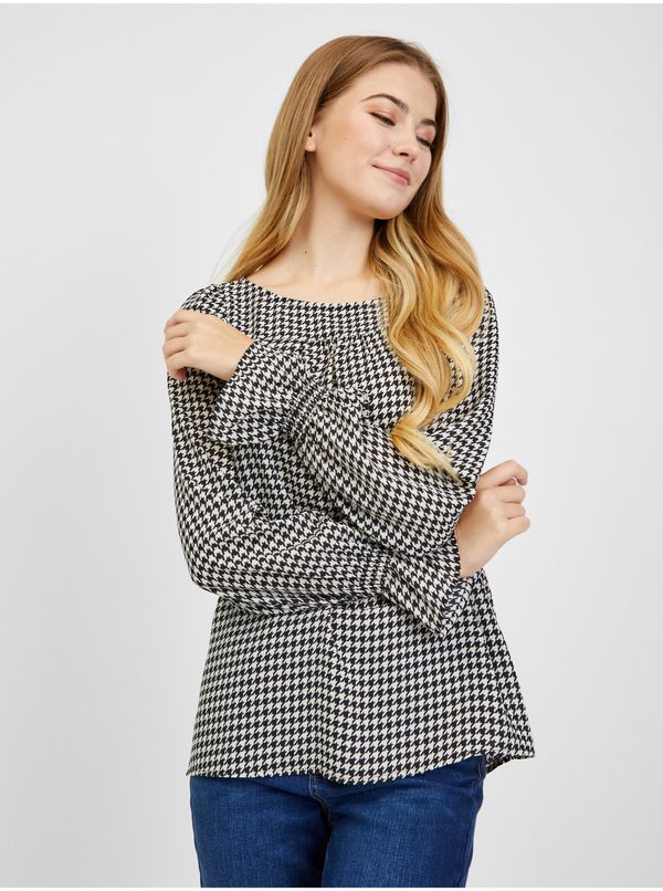 Orsay Orsay Black & White Ladies Patterned Blouse - Women