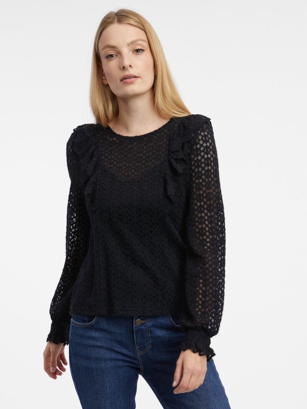 Orsay Orsay Black Ladies Patterned Blouse - Women