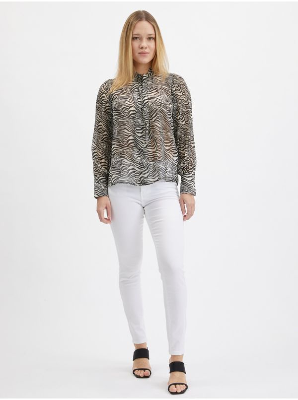 Orsay Orsay Black Ladies Patterned Blouse - Women