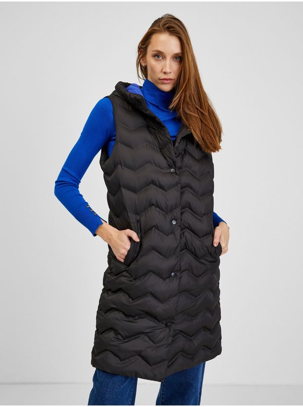 Orsay Orsay Black Ladies Quilted Vest - Women