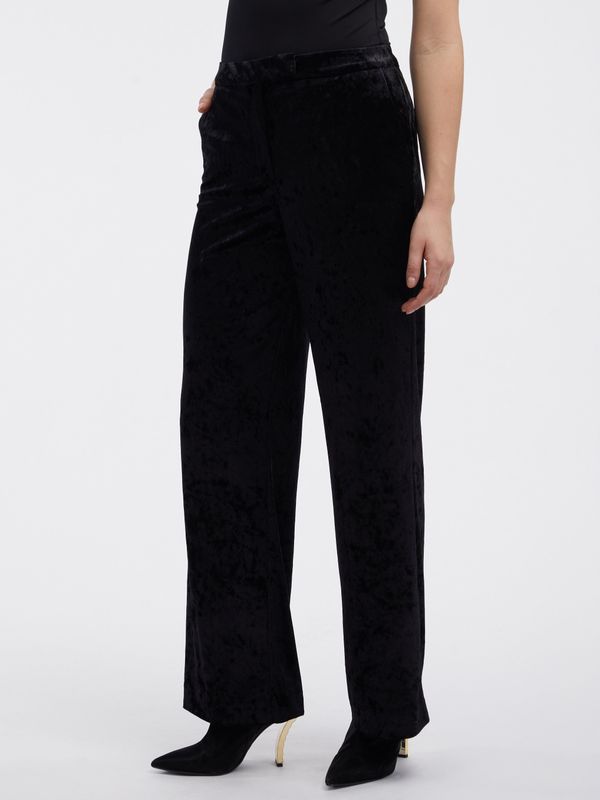 Orsay Orsay Black Ladies Velvet Trousers - Ladies