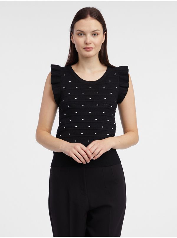 Orsay Orsay Black Woman Polka Dot Sweater T-Shirt - Women