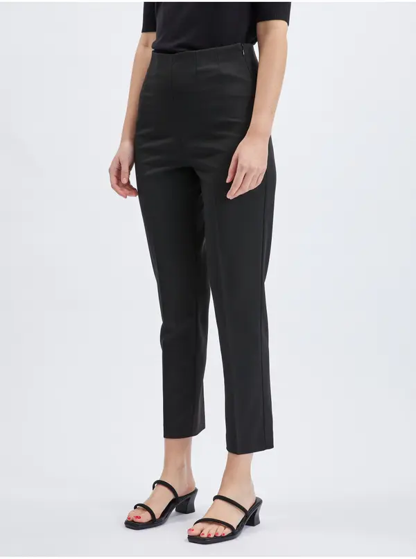 Orsay Orsay Black Women's Cropped Trousers - Women's
