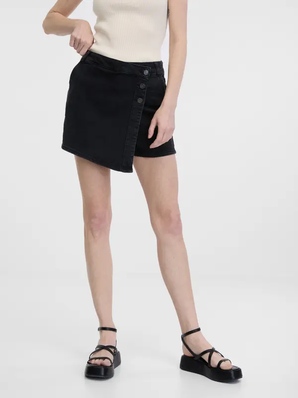 Orsay Orsay Black Women's Denim Shorts - Women's