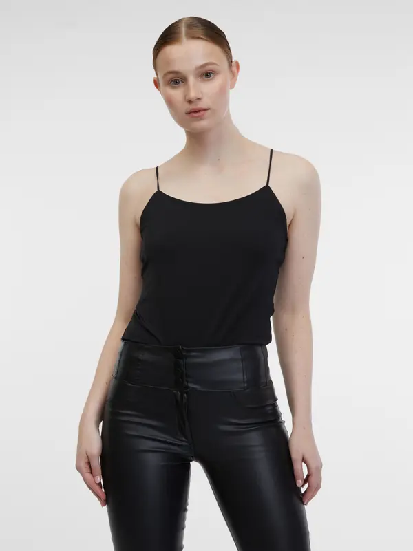 Orsay Orsay Black Women's Leatherette Trousers - Women's