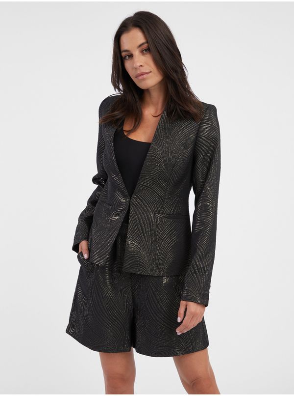 Orsay Orsay Black Women's Patterned Blazer - Women's