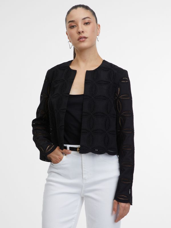 Orsay Orsay Black Women's Patterned Blazer - Women's