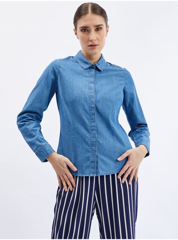 Orsay Orsay Blue Denim Shirt - Women