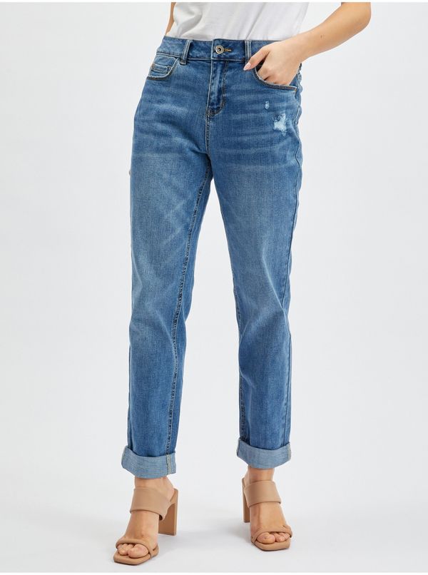 Orsay Orsay Blue Ladies Boyfriend Jeans - ženske