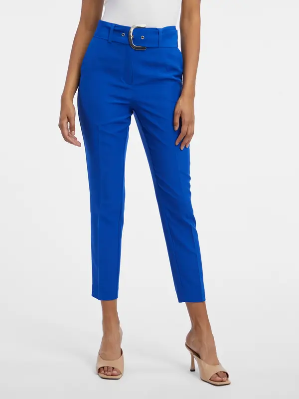 Orsay Orsay Blue Women's Cropped Trousers - Women's