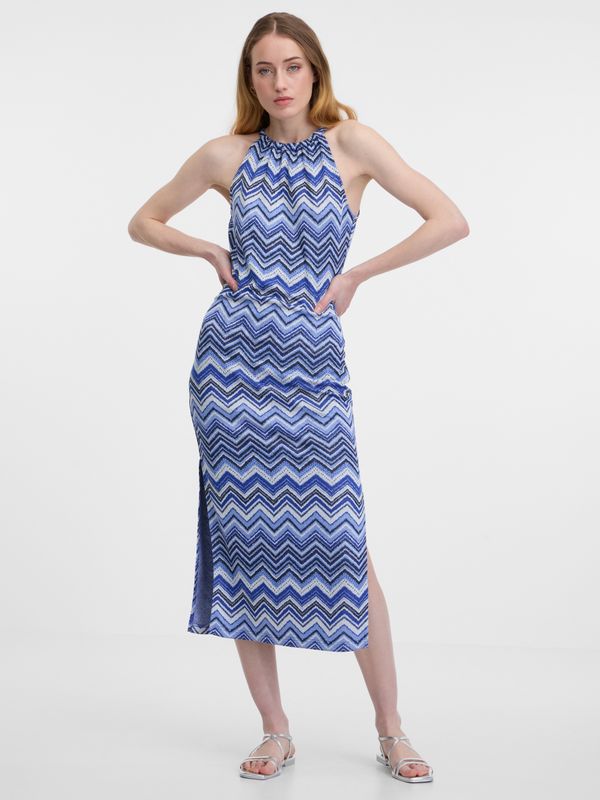 Orsay Orsay Blue women's patterned dress - Women's