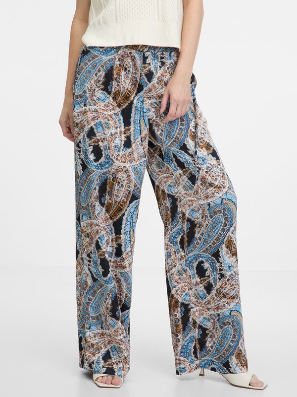 Orsay Orsay Blue women's patterned trousers - Women's