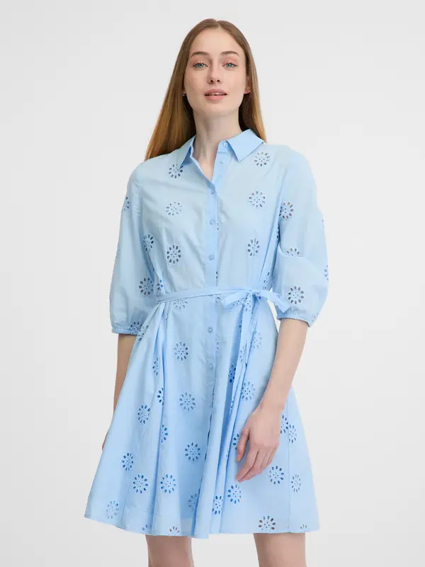 Orsay Orsay Blue Women's Shirt Dress - Women's