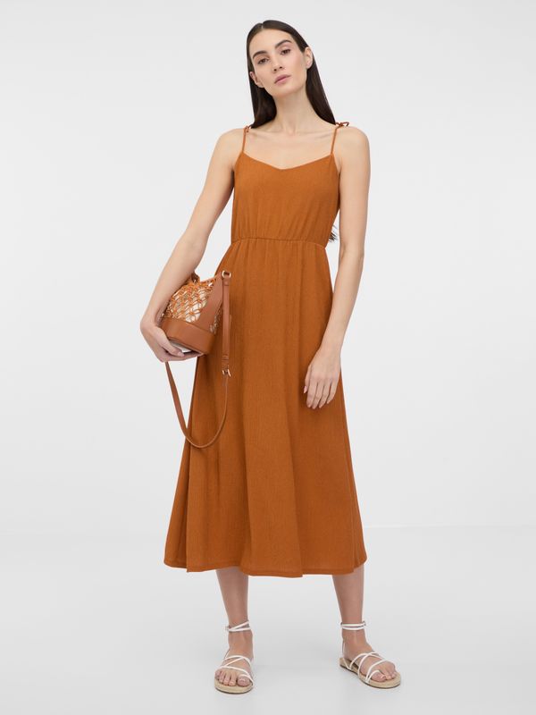 Orsay Orsay Brown women's maxi dress - Women's