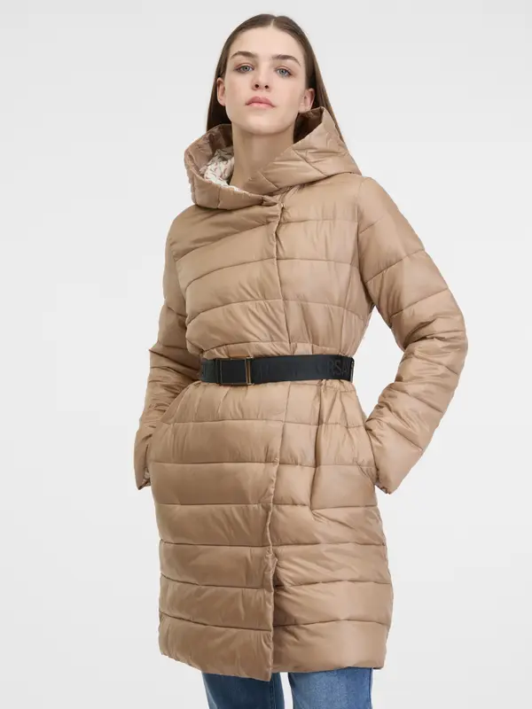 Orsay Orsay Brown Women's Quilted Coat - Women's