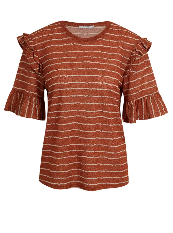 Orsay Orsay Brown Women's Striped T-Shirt - Women's
