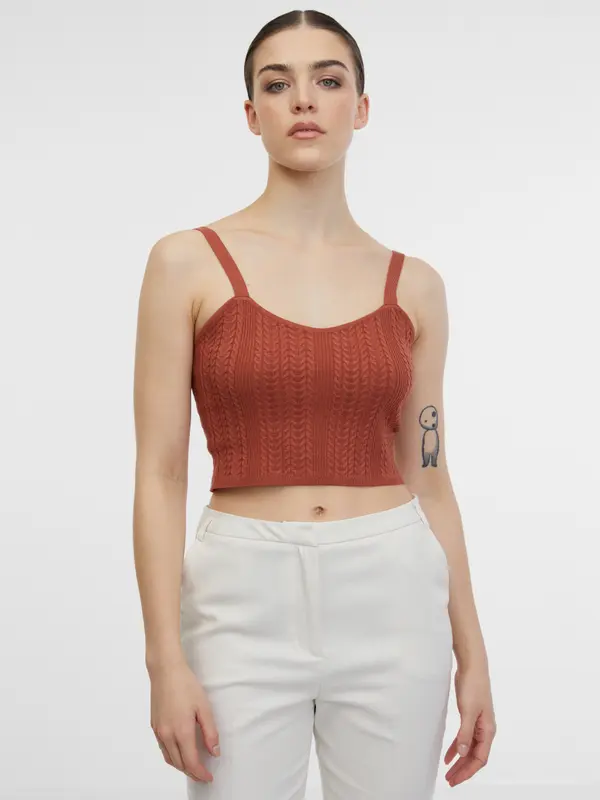 Orsay Orsay Brown Women's Top - Women's