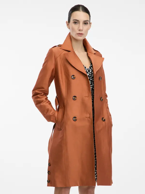 Orsay Orsay Brown Women's Trench Coat - Women's