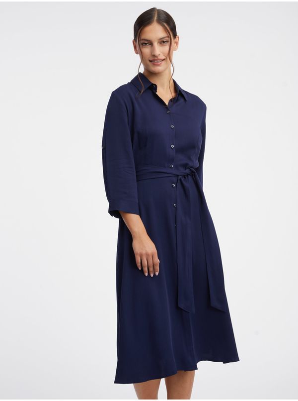 Orsay Orsay Dark blue Ladies Shirt Midishats - Women