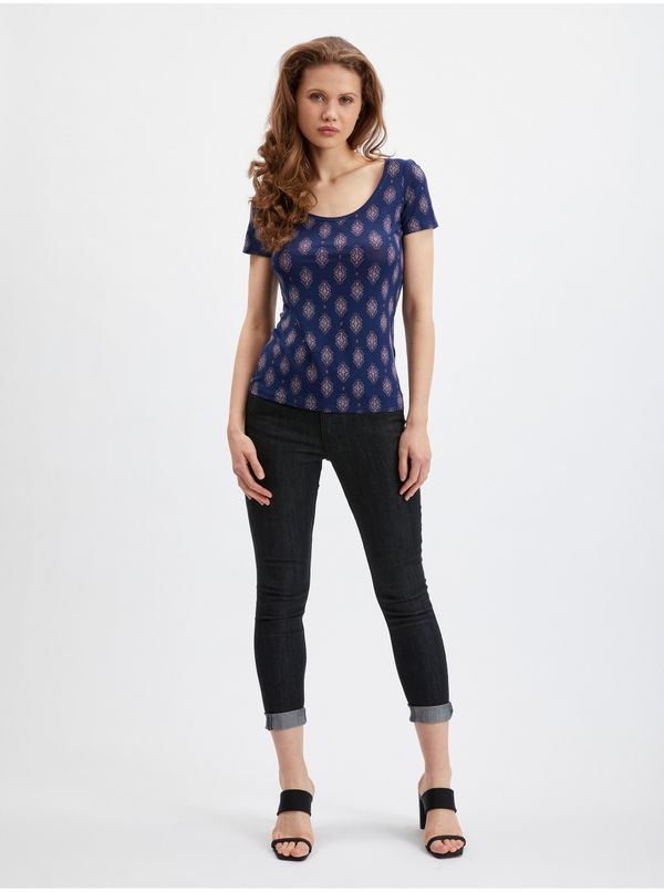 Orsay Orsay Dark blue Women Patterned T-Shirt - Women