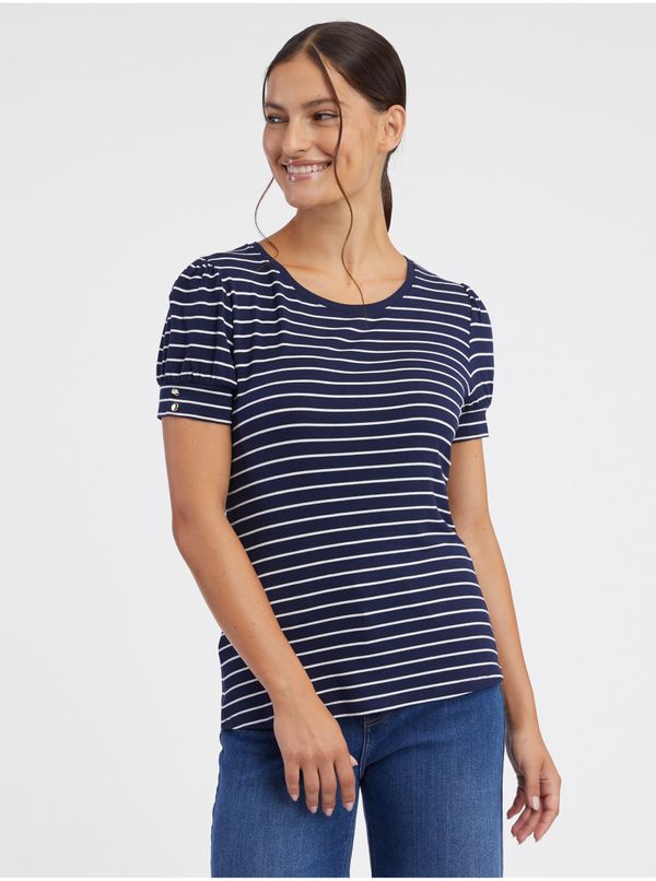 Orsay Orsay Dark Blue Women Striped T-shirt - Women