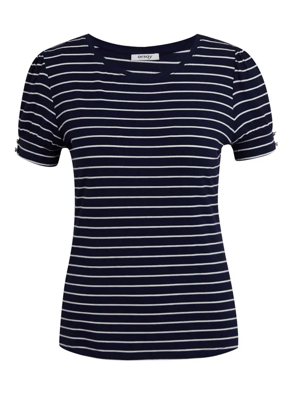 Orsay Orsay Dark Blue Women Striped T-shirt - Women