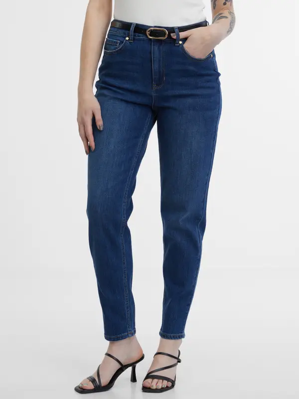 Orsay Orsay Dark blue women's mom jeans - Women's