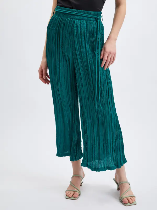 Orsay Orsay Dark Green Women's Trousers - Ladies