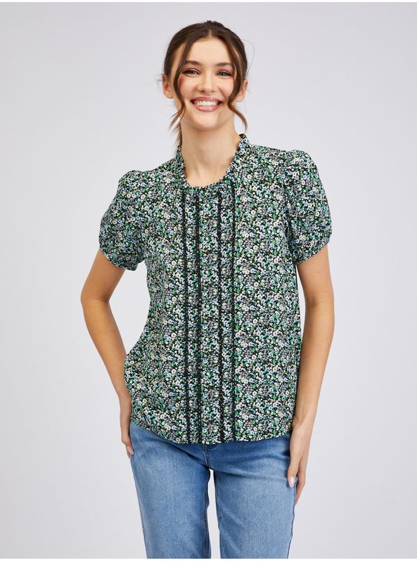 Orsay Orsay Green Ladies Patterned Blouse - Women