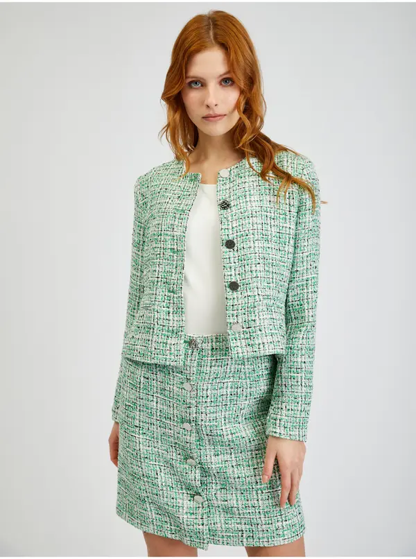 Orsay Orsay Green Women's Patterned Blazer - Women's