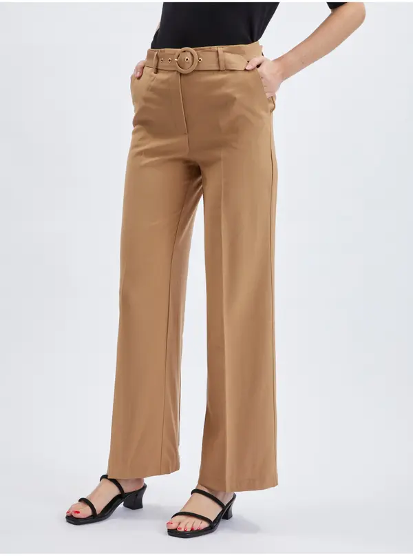 Orsay Orsay Light Brown Women's Belt Trousers - Women's