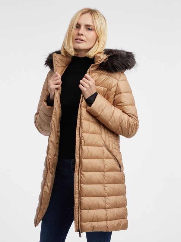 Orsay Orsay Light brown women's quilted coat - Women's