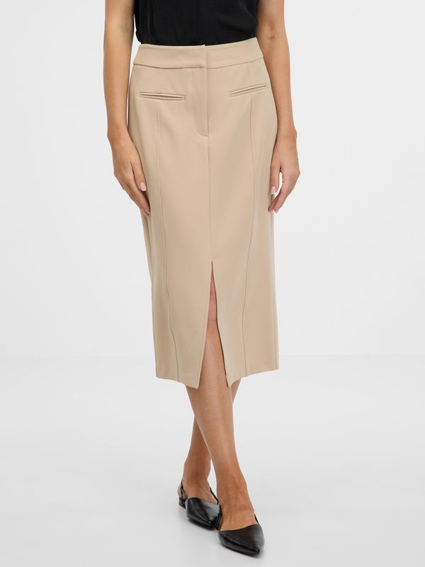 Orsay Orsay Light brown women's skirt - Women's