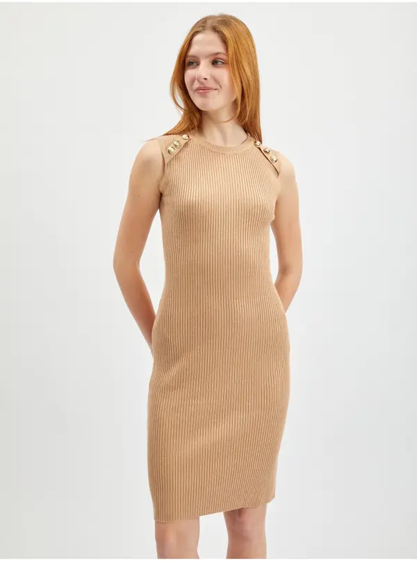 Orsay Orsay Light Brown Women's Sweater Dress - Women's