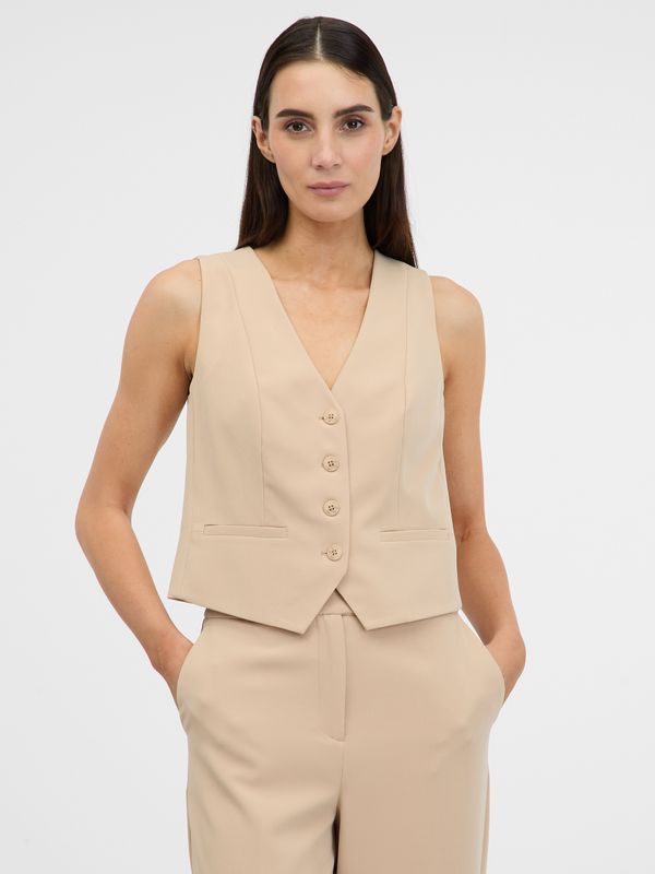 Orsay Orsay Light brown women's vest for blazer - Women's