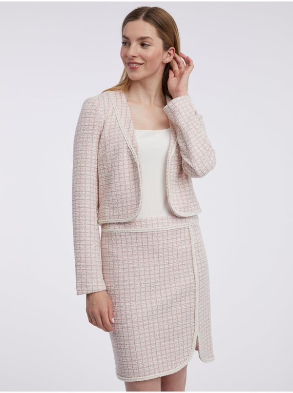 Orsay Orsay Light pink ladies tweed jacket - Ladies