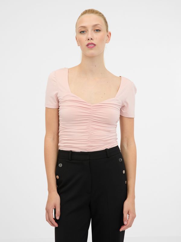 Orsay Orsay Light Pink Women's Short Sleeve T-Shirt - Women