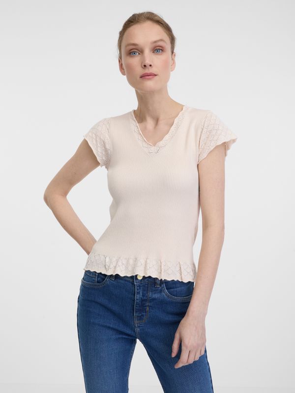 Orsay Orsay Light Pink Women's Short Sleeve T-Shirt - Women