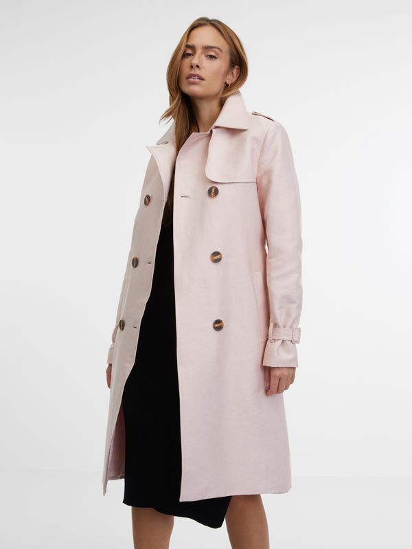 Orsay Orsay Light Pink Women's Trench Coat - Women's